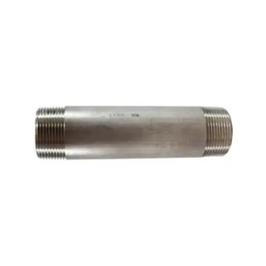 Midland Industries 48128 - Welded Pipe Nipple, 1-1/4" MPT x 1-1/4" MPT, 5-1/2" L, Stainless Steel
