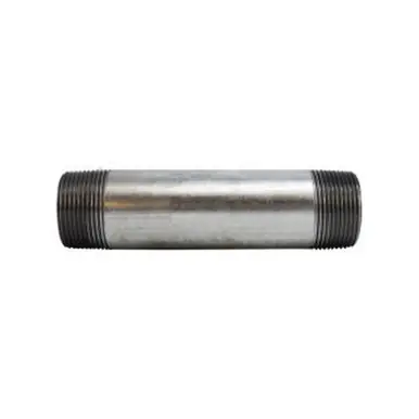 Midland Industries 56126 - Welded Pipe Nipple, 1-1/4" MPT x 1-1/4" MPT, 4-1/2" L, Steel, Galvanized