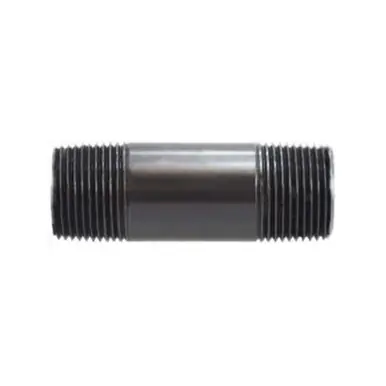 Midland Industries 55132 - Pipe Nipple, 1-1/4" MPT x 1-1/4" MPT, 12" L, PVC, Dark Gray, SCH 80