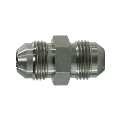 Midland Industries 240355 - Tube Union, 5/16" Male JIC x 5/16" Male JIC, Steel