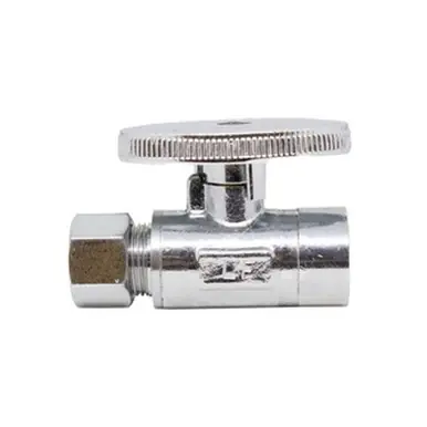 Midland Industries 746566 - Straight Supply Stop, 1/2 x 3/8" Nominal, Sweat x Compression, Brass