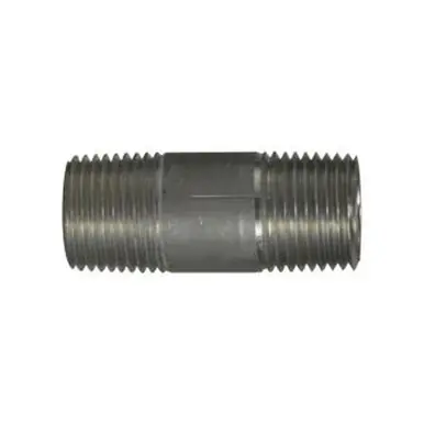 Midland Industries 76062 - Pipe Nipple, 1/2" MPT x 1/2" MPT, 2" L, Aluminum