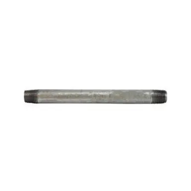 Midland Industries 56011 - Welded Pipe Nipple, 1/8" MPT x 1/8" MPT, 6" L, Steel, Galvanized, SCH 40