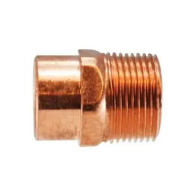 Midland Industries 77319 - Adapter, 1" C x 1-1/2" MPT, Copper