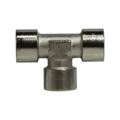 Midland Industries 28931 - Tee, 1/4" Female BSPP x 1/4" Female BSPP x 1/4" Female BSPP, Steel,