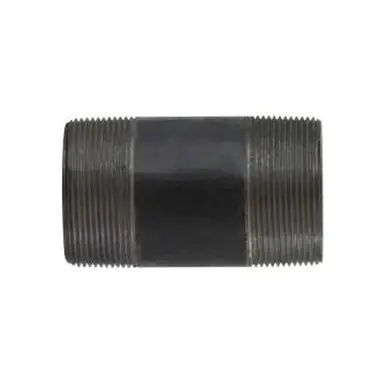 Midland Industries 59171SMLSXX - Seamless Pipe Nipple, 2" MPT x 2" MPT, 9" L, Steel, Black, XXH