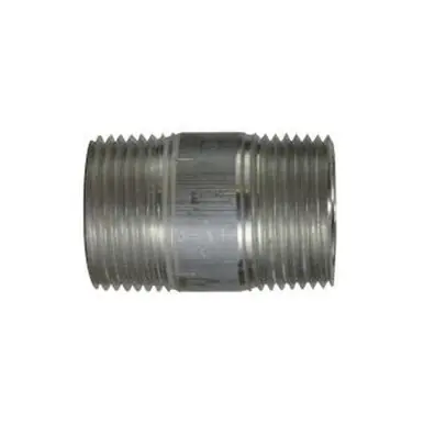 Midland Industries 76122 - Pipe Nipple, 1-1/4" MPT x 1-1/4" MPT, 2-1/2" L, Aluminum