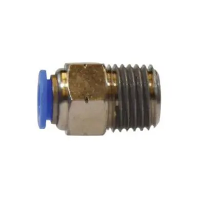 Midland Industries 20057C - Swivel Branch Tee, 3/8" Push" Tube x 1/8" MIP x 3/8" Push" Tube,