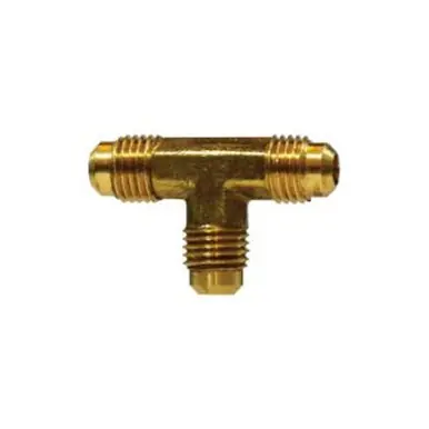 Midland Industries 10162 - Union Tee, 1/2" Male Flare x 1/2" Male Flare x 1/2" Male Flare, Brass
