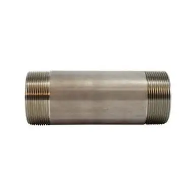 Midland Industries 48193 - Welded Pipe Nipple, 2-1/2" MPT x 2-1/2" MPT, 12" L, Stainless Steel, SCH