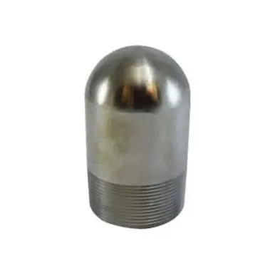 Midland Industries 91008 - Standard Bull Plug, 2" MPT, Steel, Zinc-Plated, SCH 40 Schedule