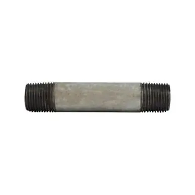 Midland Industries 56047 - Welded Pipe Nipple, 3/8" MPT x 3/8" MPT, 4-1/2" L, Steel, Galvanized, SCH
