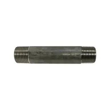 Midland Industries 48043 - Welded Pipe Nipple, 3/8" MPT x 3/8" MPT, 2-1/2" L, Stainless Steel, SCH