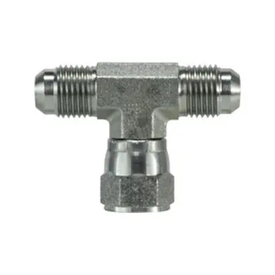 Midland Industries 660012 - Swivel Nut Branch Tee, 1-1/16" JIC x 1-1/16" JIC x 1-1/16" Female JIC,