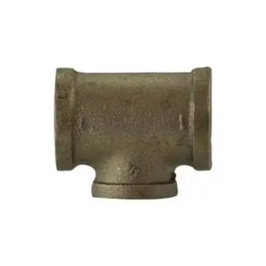 Midland Industries 44310LF - Reducing Tee, 1-1/4" FPT x 1" FPT x 1-1/4" FPT, Bronze