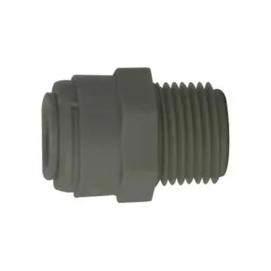 Midland Industries 20057P - Adapter, 3/8" Push-In x 1/8" MIP, Polypropylene