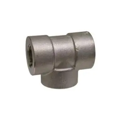 Midland Industries 105256 - Pipe Tee, 1-1/4" FPT x 1-1/4" FPT x 1-1/4" FPT, Stainless Steel, 3000 lb