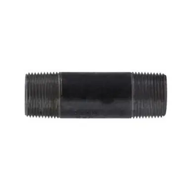 Midland Industries 59103SMLSXX - Seamless Pipe Nipple, 1" MPT x 1" MPT, 3" L, Steel, Black, XXH