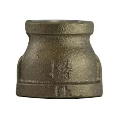 Midland Industries 44464LF - Reducing Coupling, 4" FPT x 2" FPT, Bronze