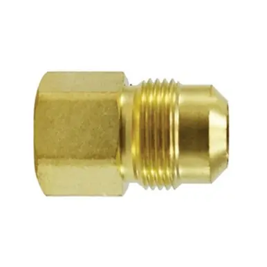 Midland Industries 14030 - Elbow, 3/8" SAE 45° Flared x 3/8" FPT, Brass