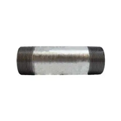 Midland Industries 56192 - Welded Pipe Nipple, 2-1/2" MPT x 2-1/2" MPT, 11" L, Steel, Galvanized,