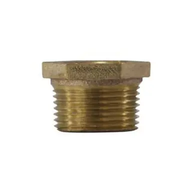 Midland Industries 44557 - Hex Bushing, 1" MPT x 1/8" FPT, Bronze