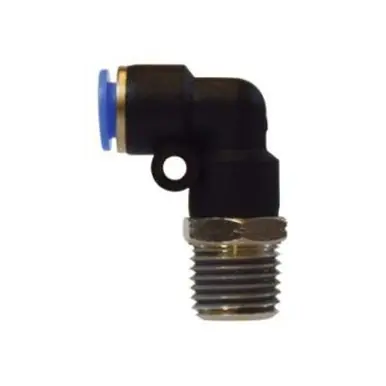 Midland Industries 20092C - 90° Swivel Elbow, 1/2" Push" Tube x 1/2" NPT(M), Composite