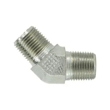 Midland Industries 55011212 - 45° Elbow, 3/4" Male Pipe x 3/4" Male Pipe, Steel