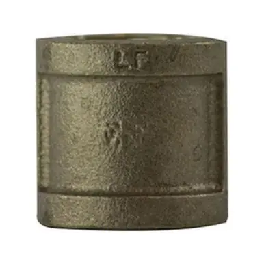 Midland Industries 44421LF - Coupling, 4" FPT x 4" FPT, Bronze