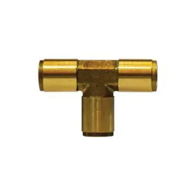 Midland Industries 20030 - Union Tee, 1/2" Push-In x 1/2" Push-In x 1/2" Push-In, Brass