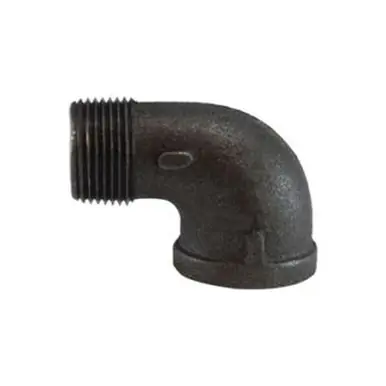 Midland Industries 65161 - 90° Street Elbow, 1/4" MPT x 1/4" FPT, Iron, Black, 150 lb