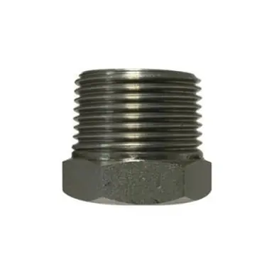 Midland Industries 62531B1 - Barstock Hex Bushing, 2" MPT x 1-1/2" FPT, Stainless Steel, 1000/3000