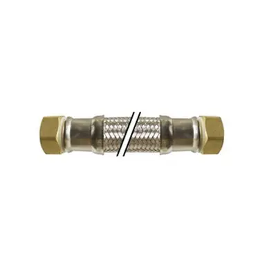 Midland Industries 924118 - Washing Machine Connector, 18" L, Stainless Steel, Heavy Duty Brass