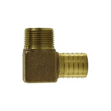 Midland Industries 973980 - Elbow, 3/4" Hose Barbed x 3/4" MIP, Bronze