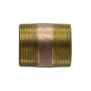 Midland Industries 42209 - Nipple, 3" MPT x 3" MPT, 8" Brass