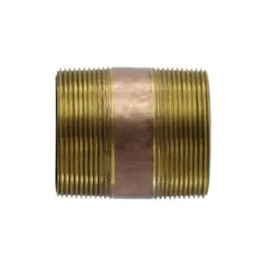 Midland Industries 42211 - Nipple, 3" MPT x 3" MPT, 10" Brass
