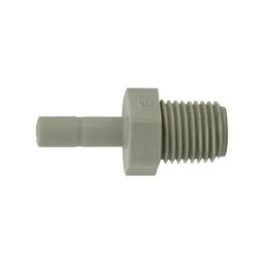 Midland Industries 20530P - Adapter, 1/2" Push-On Hose Stem x 3/8" MIP, Polypropylene