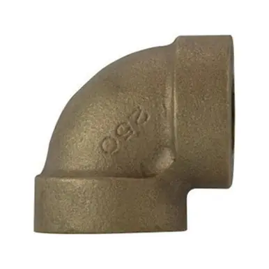 Midland Industries 43107 - 90° Elbow, 1-1/2" FPT x 1-1/2" FPT, Bronze