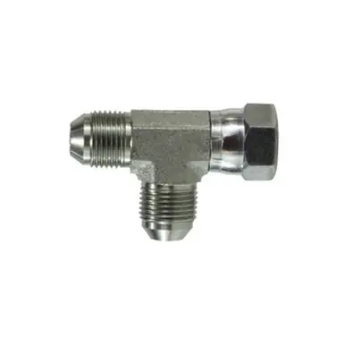 Midland Industries 66028 - Swivel Run Tee, 1/2" JIC x 1/2" FJIC x 1/2" JIC, Steel