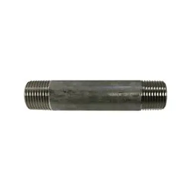 Midland Industries 48047 - Welded Pipe Nipple, 3/8" MPT x 3/8" MPT, 4-1/2" L, Stainless Steel, SCH