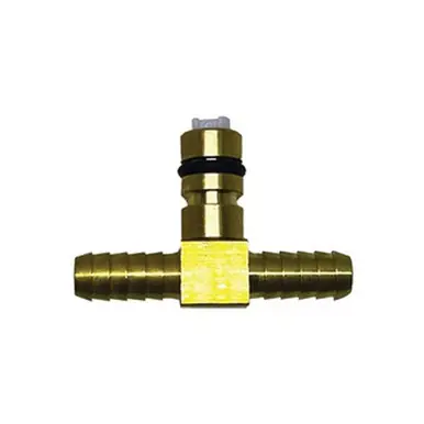 Midland Industries P-1520-000-TEE - Flojet Tee w/ Shut-Off, 1/4" Hose Barbed x 1/4" Hose Barbed x