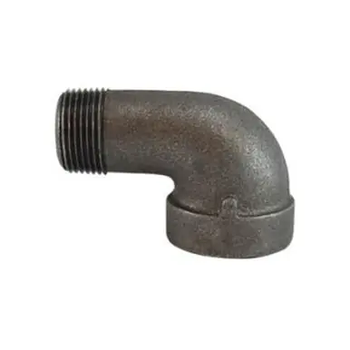 Midland Industries 69167 - 90° Street Elbow, 1-1/2" MPT x 1-1/2" FPT, Iron, Black, XH Schedule, 300