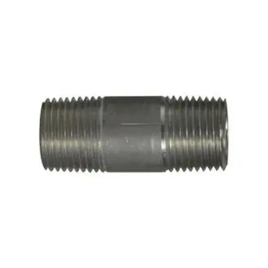 Midland Industries 76068 - Pipe Nipple, 1/2" MPT x 1/2" MPT, 5" L, Aluminum