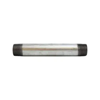 Midland Industries 56096 - Welded Pipe Nipple, 3/4" MPT x 3/4" MPT, 12" L, Steel, Galvanized, SCH 40