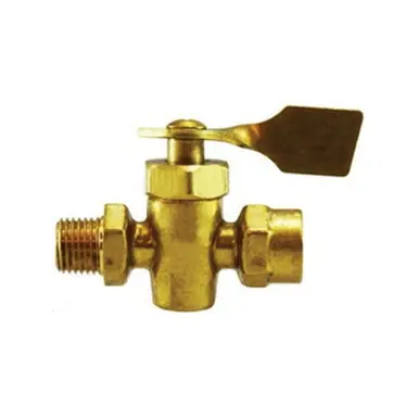 Midland Industries 46406M - Solid Bottom Fuel Valve, 1/4 x 1/4" Nominal, MPT x MPT, 30 psi Pressure