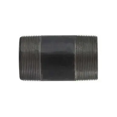 Midland Industries 59169SMLSXX - Seamless Pipe Nipple, 2" MPT x 2" MPT, 7" L, Steel, Black, XXH