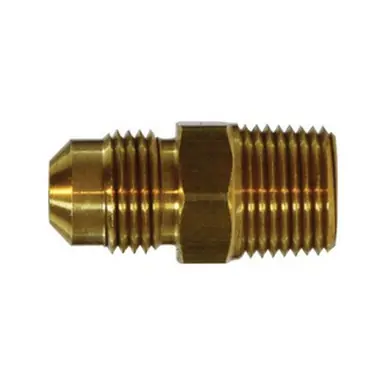 Midland Industries 10265SS - Adapter, 3/8" Flared x 1/2" MIP, Stainless Steel