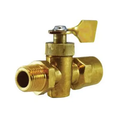 Midland Industries 46402 - O-Ring Sealed Solid Bottom Valve, 3/8 x 3/8" Nominal, FIP x MIP, 30 psi