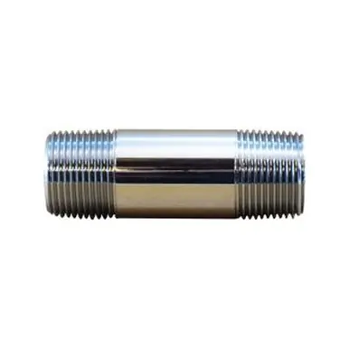 Midland Industries 41060 - Nipple, 1/2" 1/2", Close, Brass, Chrome-Plated