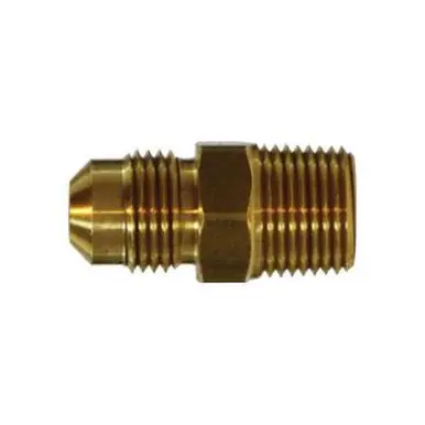Midland Industries 10279 - Adapter, 1" Male Flared x 3/4" Male NPTF, Brass